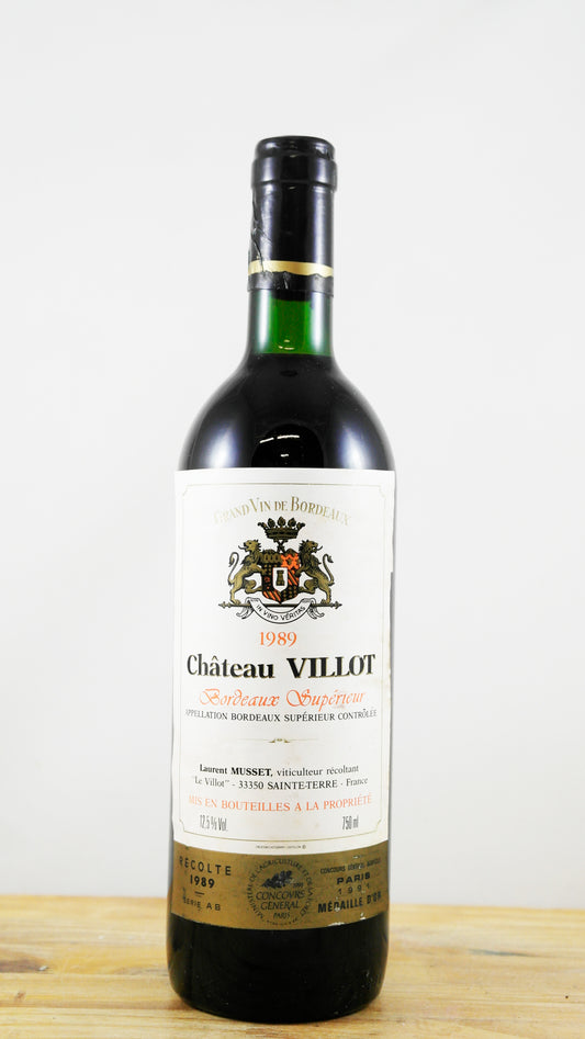 Vin Année 1989 Château Villot