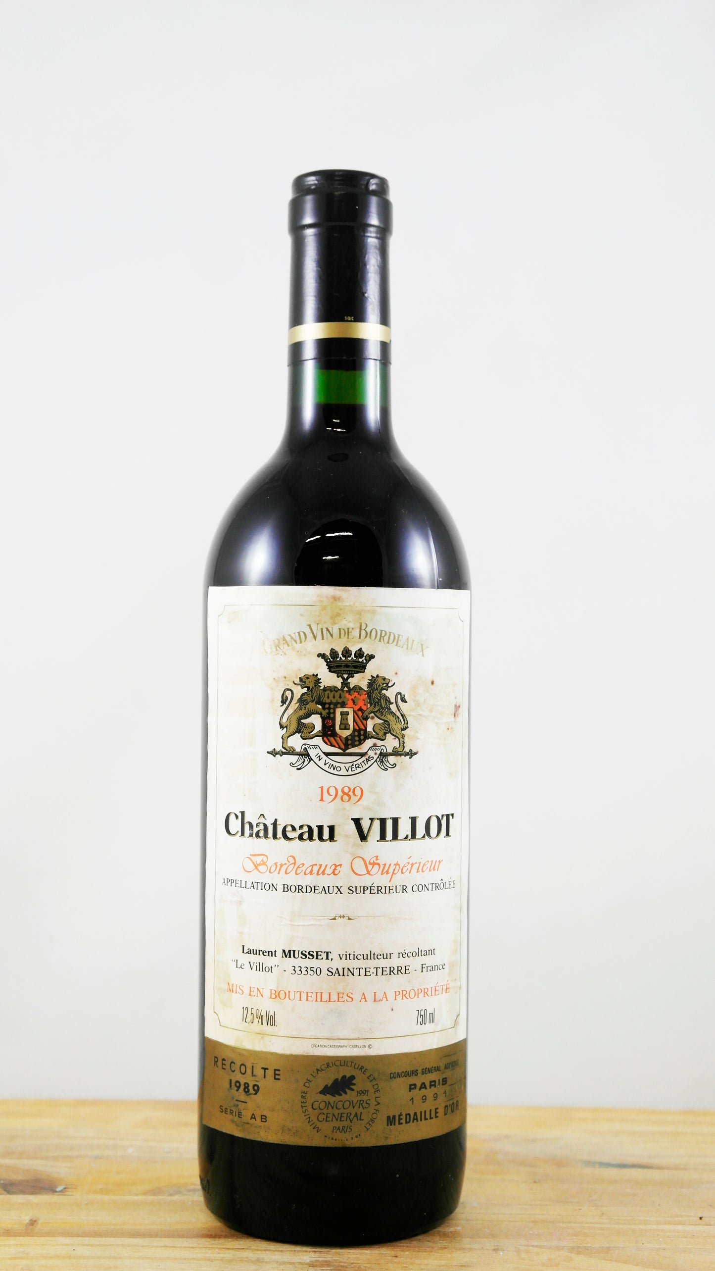 Vin Année 1989 Château Villot