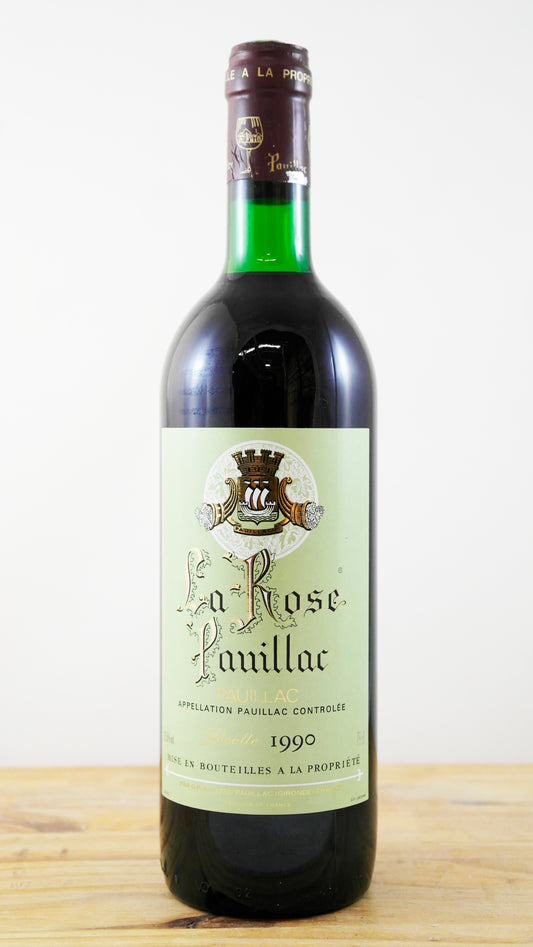 Vin Année 1990 La Rose Pauillac