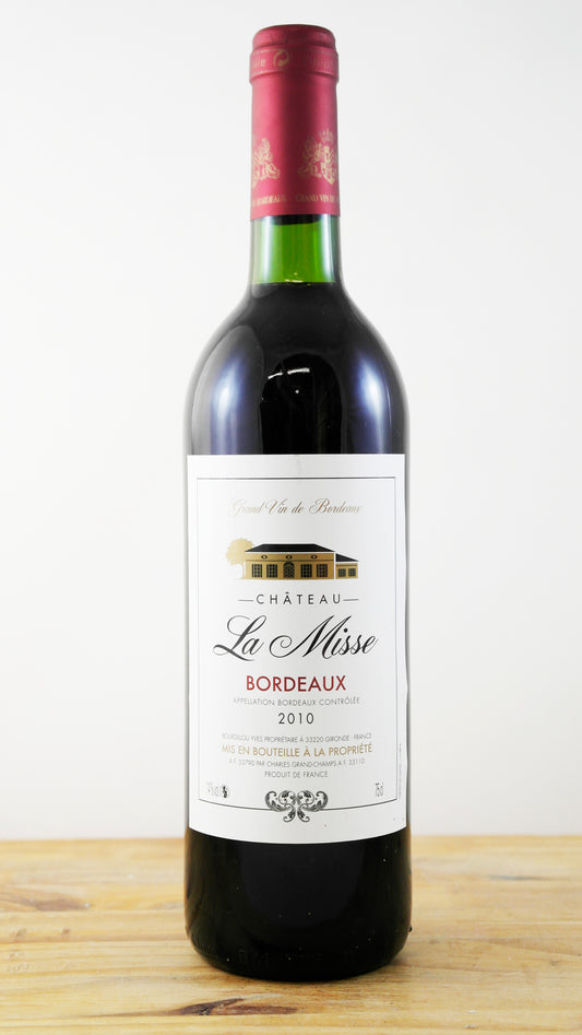 Vin Année 2010 Château La Misse