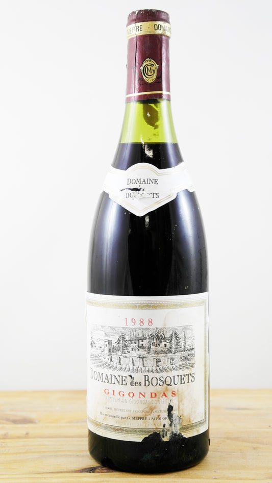 Vin Année 1988 Domaine des Bosquets