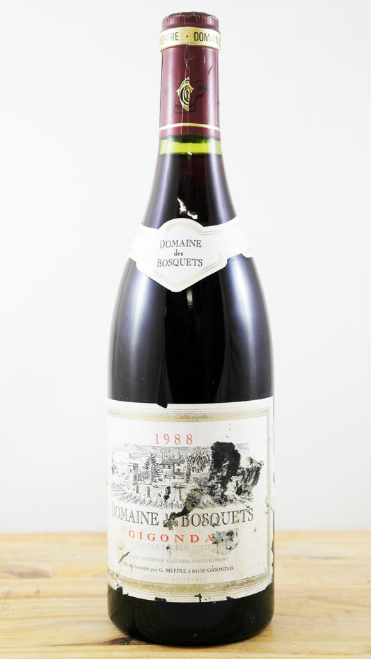 Vin Année 1988 Domaine des Bosquets
