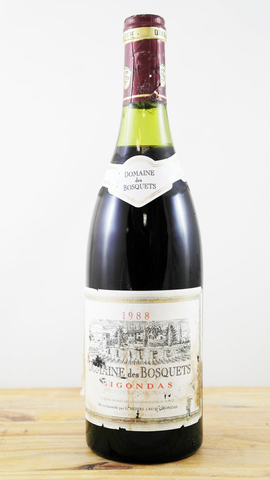 Vin Année 1988 Domaine des Bosquets