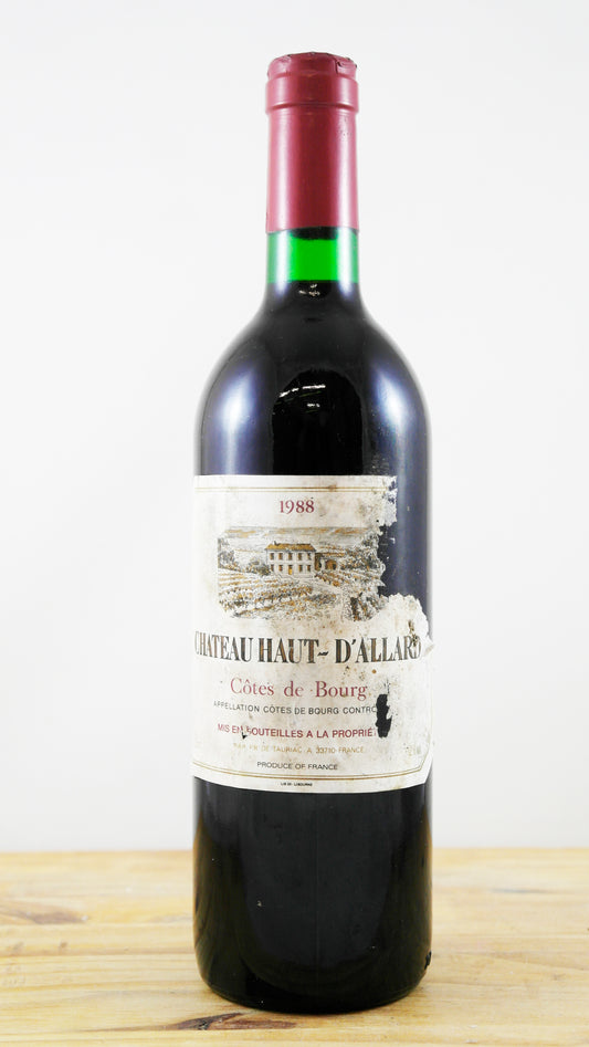 Vin Année 1988 Château Haut-D'Allard