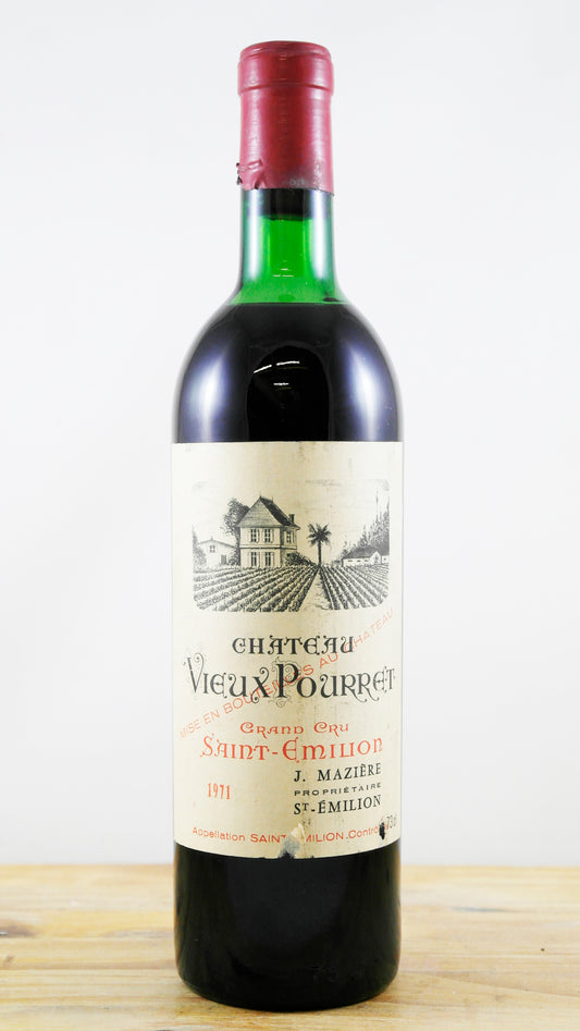Vin Année 1971 Château Vieux Pourret