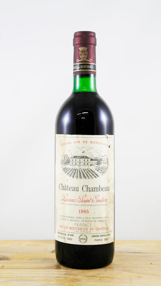 Vin Année 1985 Château Chambeau