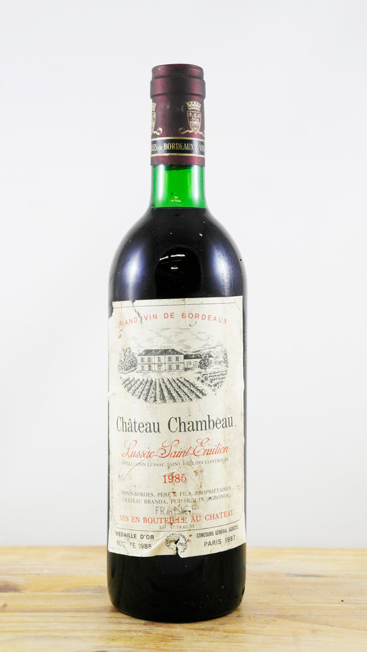 Vin Année 1985 Château Chambeau