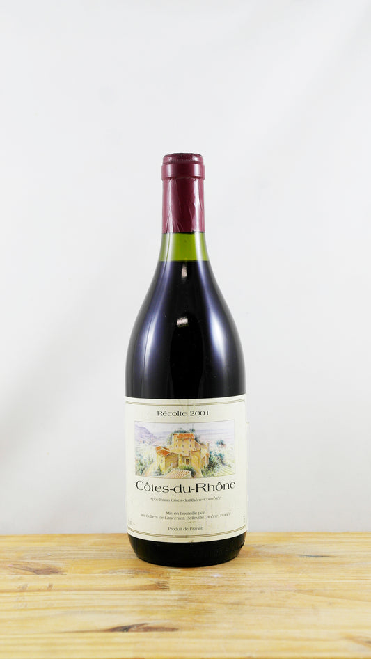 Vin Année 2001 Côtes du Rhône Les celliers de Lancenier