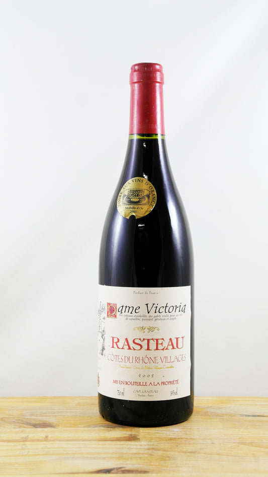 Vin Année 2002 Rasteau Dame Victoria