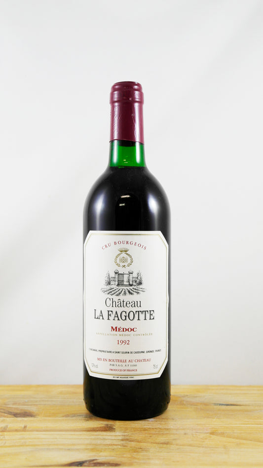 Vin Année 1992 Château La Fagotte