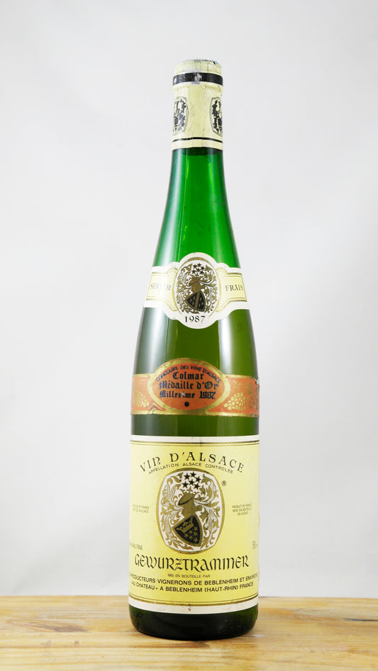 Vin Année 1987 Les Vignerons de Beblenheim