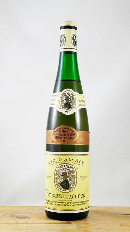 Vin Année 1987 Les Vignerons de Beblenheim
