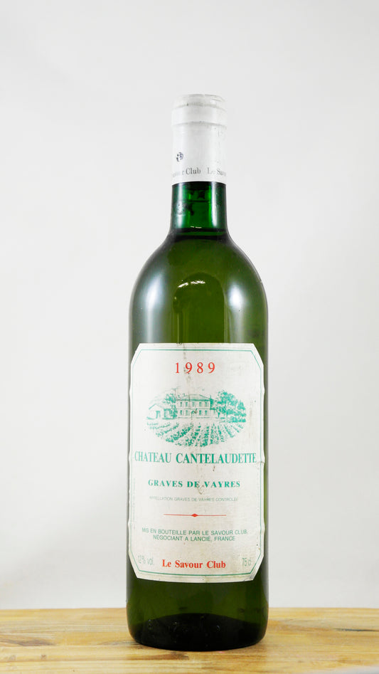 Vin Année 1989 Château Cantelaudette
