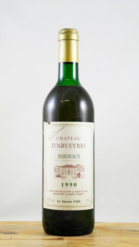 Vin Année 1990 Château d'Arveyres