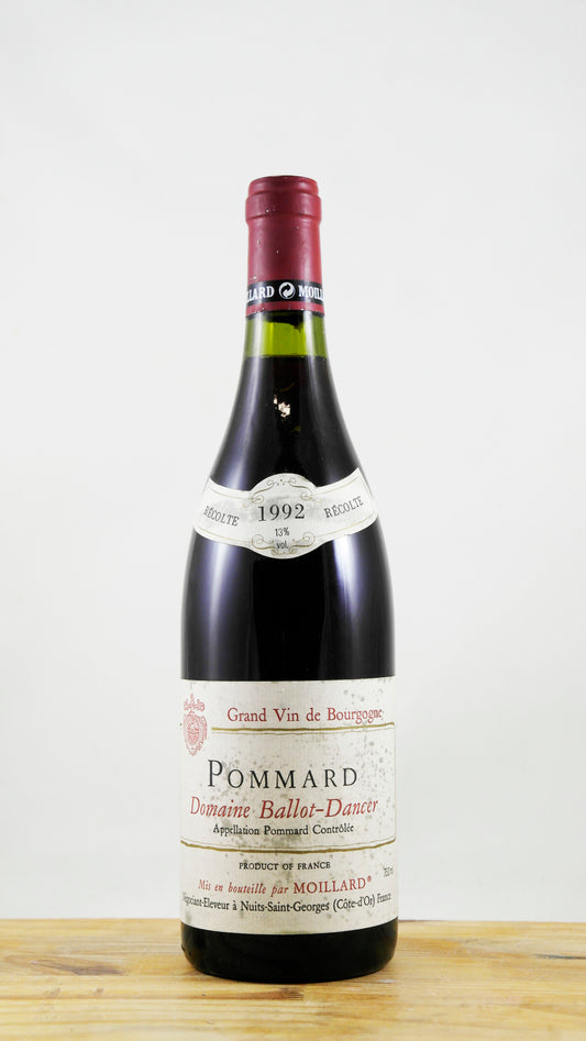 Vin Année 1992 Domaine Ballot-Dancer