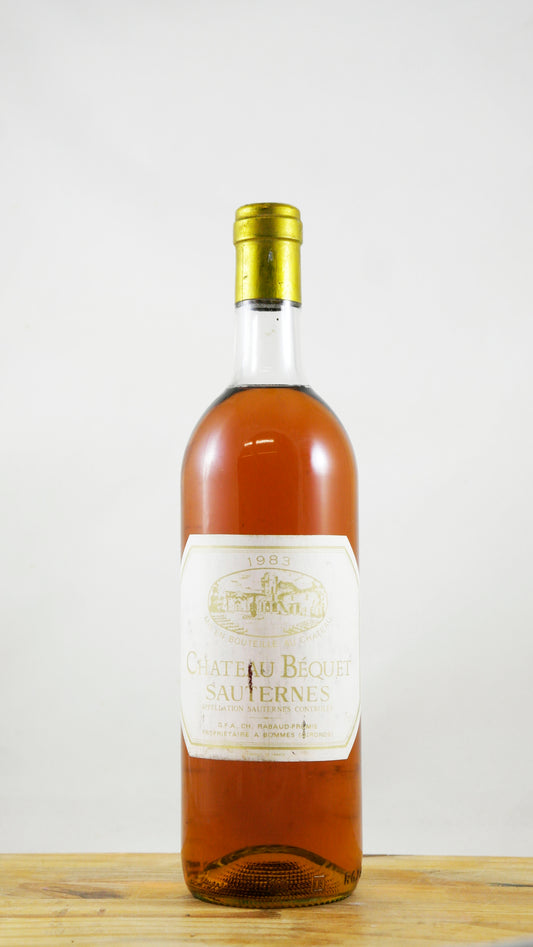 Vin Année 1983 Château Béquet