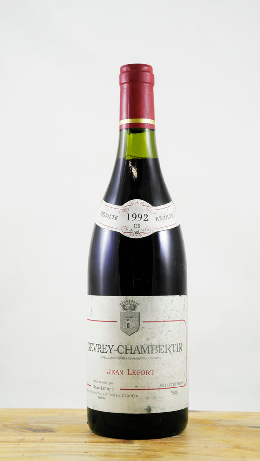 Vin Année 1992 Jean Lefort