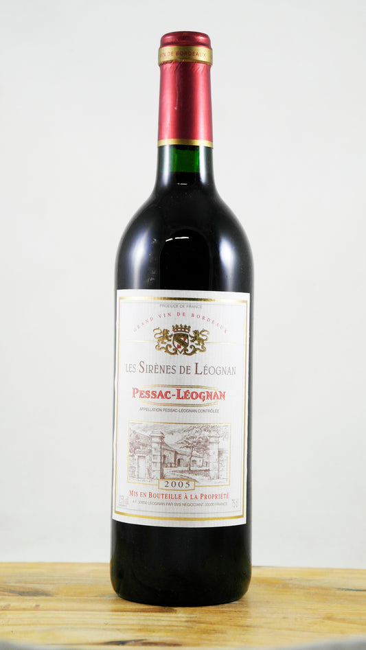 Vin Année 2005 Les sirènes de Leognan