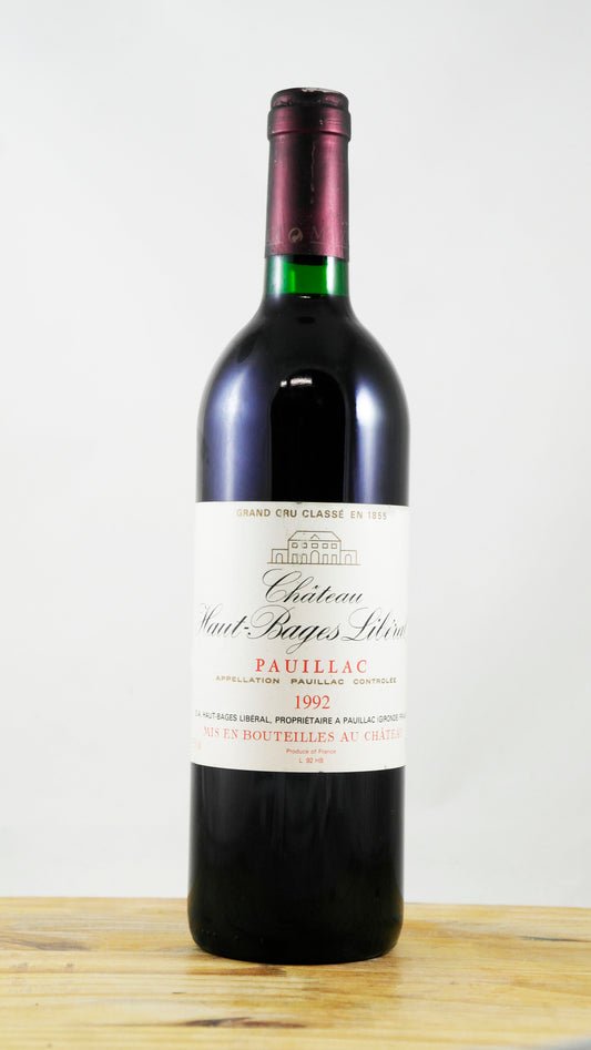 Vin Année 1992 Château Haut-Bages Liberal