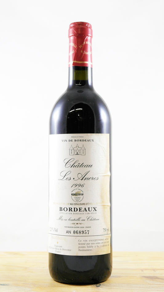 Vin Année 1996 Château Les Ancres