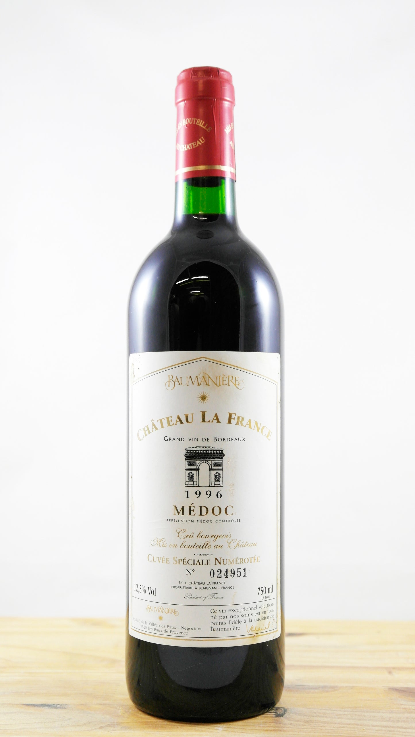 Vin Année 1996 Château La France